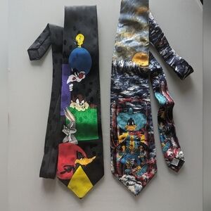 Warner Brothers Vintage 1992 Silk Ties